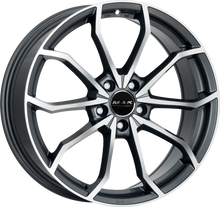 Charger l'image dans la galerie, F8080LWQM28WSX - MAK Lowe-FF 18X8 5X112 ET 28MM Gunmetal With Mirror Face - MAK Wheels Canada