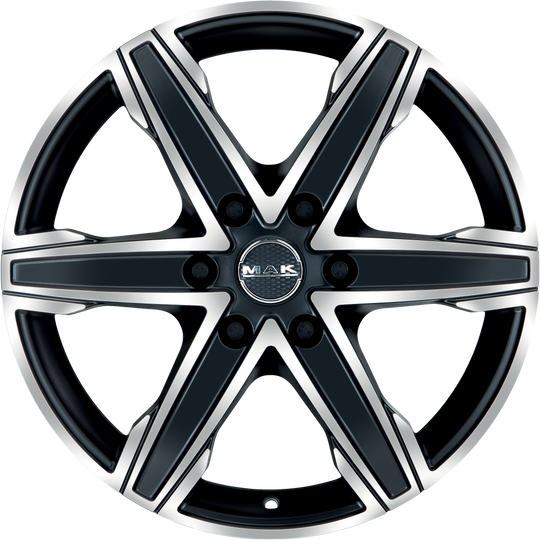 F75706KIB55M5 - MAK King6 17X7.5 6X130 ET 55MM Ice Black - MAK Wheels Canada