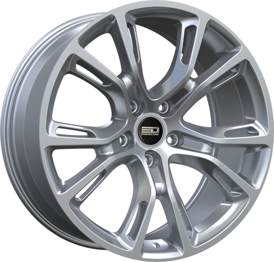 SRT1880R3571HS - Euro Design SRT 18X8 5X127 ET 35MM Hyper Silver - Euro Design Wheels Canada