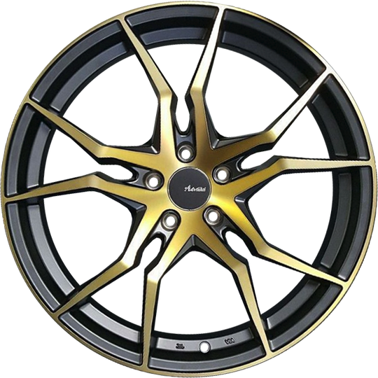 HD01520358 - Advanti Hydra 20X10 5X120 ET 35MM Matte Black With Machined Bronze Face - Advanti Wheels Canada