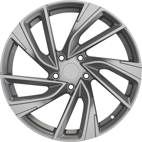 RW150012 - YKW Replicas VR1 18X7.5 5X112 ET 42MM Gloss Gunmetal - YKW Replicas Wheels Canada