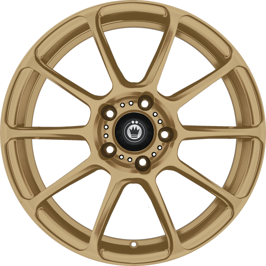 R17S512457 - Konig Runlite 17X7.5 5X112 ET 45MM Gold - Konig Wheels Canada