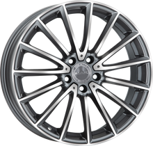 Load image into Gallery viewer, F8080KMQM48WS4X - MAK Komet 18X8 5X112 ET 48MM Gunmetal With Mirror Face - MAK Wheels Canada