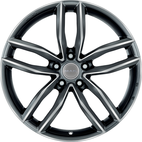 F8090RHQM26WSX - MAK Sarthe 19X8 5X112 ET 26MM Gunmetal With Mirror Face - MAK Wheels Canada