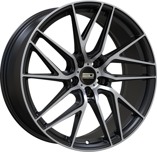 T2085J3572MBM - Euro Design Tech 20X8.5 5X120 ET 35MM Matte Black Machined - Euro Design Wheels Canada
