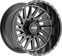 Load image into Gallery viewer, K202128165N44GBML - Krank Offroad Coil 20X12 8X165.1 ET -44MM Gloss Black Milled - Krank Offroad Wheels Canada