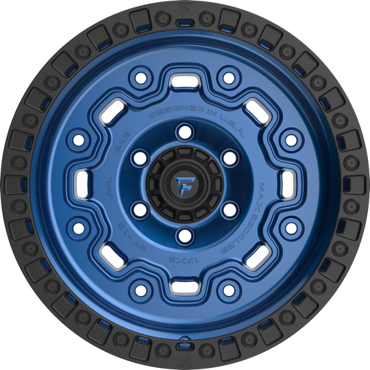 FT100-17905127N12BLB - Fittipaldi Offroad FT100BLB 17X9 5X127 ET -12MM Blue Black - Fittipaldi Offroad Wheels Canada
