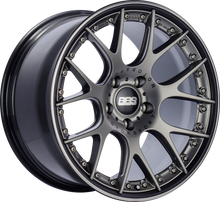 Load image into Gallery viewer, CH7101PBPO - BBS CHRII 22X10 5X120 ET 40MM Platinum With Black Rim and Polished Stainless Steel Rim Protector - BBS Wheels Canada