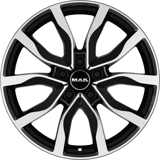 F8070HIBM42WS2X - MAK Koln 17X8 5X112 ET 42MM Black Mirror - MAK Wheels Canada