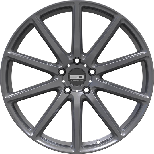 L1775F4257GGM - Euro Design Legend 17X7.5 5X112 ET 42MM Gloss Gunmetal - Euro Design Wheels Canada