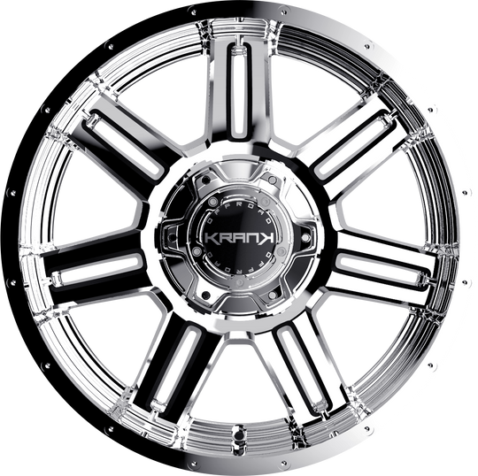 K402098165P18CH - Krank Offroad Force 20X9 8X165.1 ET 18MM Chrome - Krank Offroad Wheels Canada