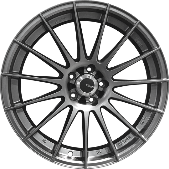 RF8851445G - Konig Rennform 18X8 5X114.3 ET 45MM Matte Grey - Konig Wheels Canada