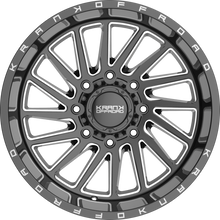 Load image into Gallery viewer, K202128165N44GBML - Krank Offroad Coil 20X12 8X165.1 ET -44MM Gloss Black Milled - Krank Offroad Wheels Canada