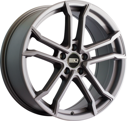 M1775B4254MG - Euro Design Monaco 17X7.5 5X100 ET 42MM Matte Gunmetal - Euro Design Wheels Canada