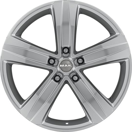 F75805TSI60D3 - MAK Stone5 18X7.5 5X118 ET 60MM Silver - MAK Wheels Canada
