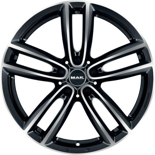 F7070OFBM50I3BX - MAK Oxford 17X7 5X120 ET 50MM Black Mirror - MAK Wheels Canada