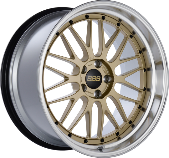 LM227GPK - BBS LM 19X8.5 5X120 ET 32MM Gold With Diamond Cut Rim - BBS Wheels Canada