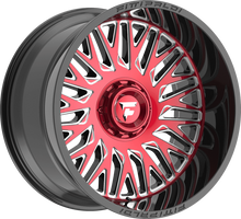 Load image into Gallery viewer, FA07-22128165N44MBRM - Fittipaldi Offroad FA07MBRM 22X12 8X165.1 ET -44MM Gloss Black With Red Tint Machined Face and Milled Windows - Fittipaldi Offroad Wheels Canada