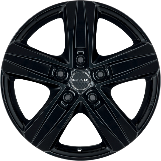 F70705TGB62D3 - MAK Stone5 17X7 5X118 ET 62MM Gloss Black - MAK Wheels Canada