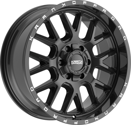 K10221063539N18GB - Krank Offroad Fuse 22X10 6X139.7 / 6X135 -18mm Gloss Black - Krank Offroad Wheels Canada