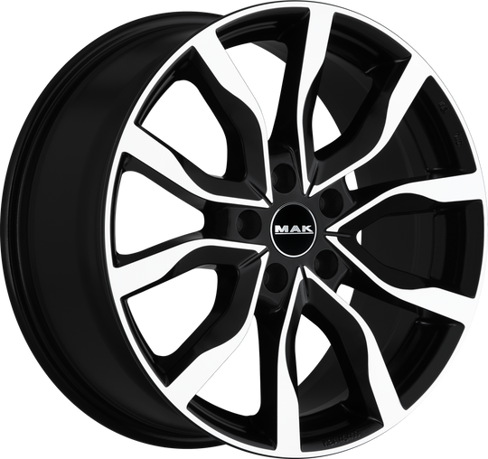 F8080HIBM42WS2X - MAK Koln 18X8 5X112 ET 42MM Black Mirror - MAK Wheels Canada