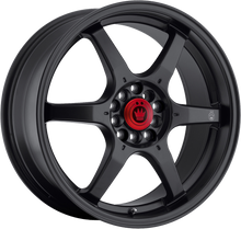 Load image into Gallery viewer, BC67100405 - Konig Backbone 16X7 4X100 ET 40MM Matte Black With Milled Logo On Spoke - Konig Wheels Canada
