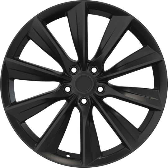 RW150023 - YKW Replicas TS1 19X9.5 5X114.3 ET 35MM Matte Black - YKW Replicas Wheels Canada