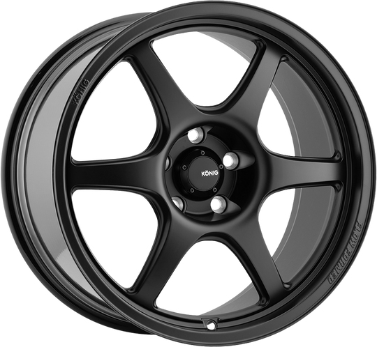 HF88508435 - Konig Hexaform 18X8.5 5X108 ET 43MM Matte Black - Konig Wheels Canada