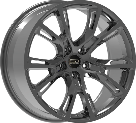 SRT2090R3471HB - Euro Design SRT 20X9 5X127 ET 34MM Hyper Black - Euro Design Wheels Canada