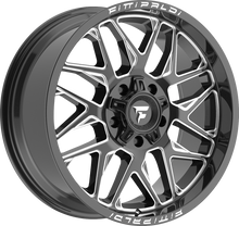 Load image into Gallery viewer, FA19-20908165P18BM - Fittipaldi Offroad FA19BM 20X9 8X165.1 ET 18MM Gloss Black Milled - Fittipaldi Offroad Wheels Canada
