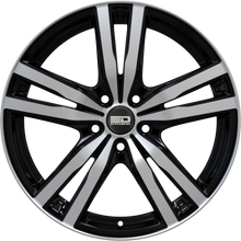Charger l'image dans la galerie, OTT1560EFS3572GBP - Euro Design Ottano - EFS 15X6 5X100 / 5X105 / 5X110 / 5X112 / 5X115 / 5X118 / 5X108 ET 35MM Gloss Black Polished - Euro Design Wheels Canada