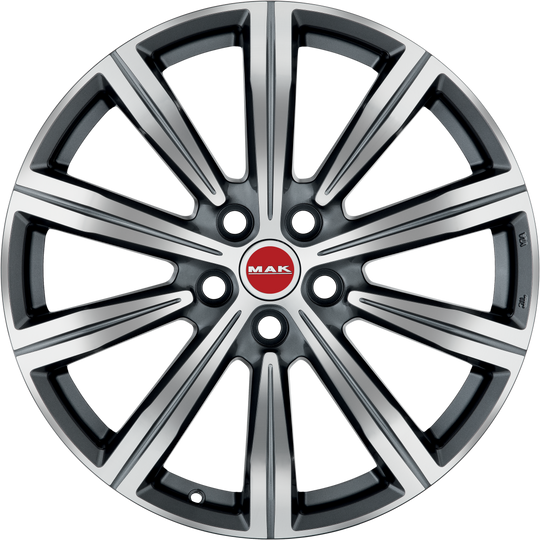 F8520IRQM45GD3X - MAK Birmingham 20X8.5 5X108 ET 45MM Gunmetal With Mirror Face - MAK Wheels Canada