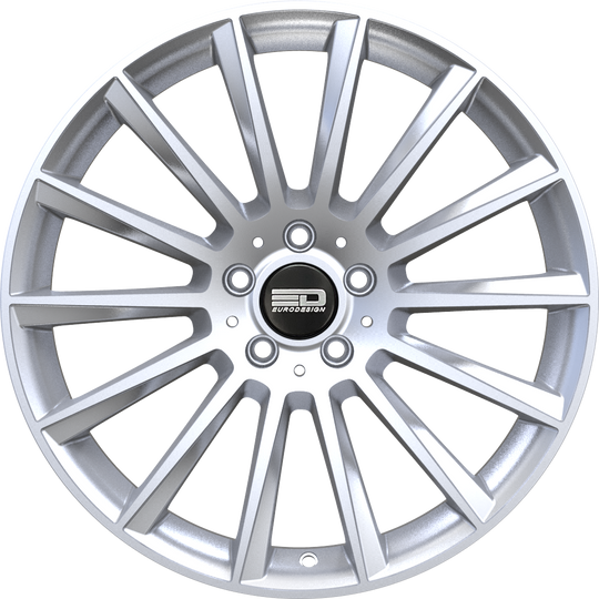 SAC1875F30666S - Euro Design Sacco 18X7.5 5X112 ET 30MM Silver - Euro Design Wheels Canada