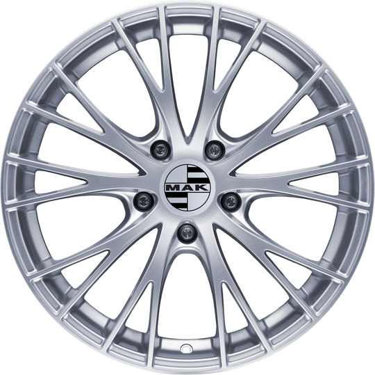 F9020NNSI37WS2X - MAK Rennen 20X9 5X112 ET 37MM Silver - MAK Wheels Canada