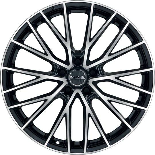 F9590LDBM20WSX - MAK Speciale-D 19X9.5 5X112 ET 20MM Black Mirror - MAK Wheels Canada