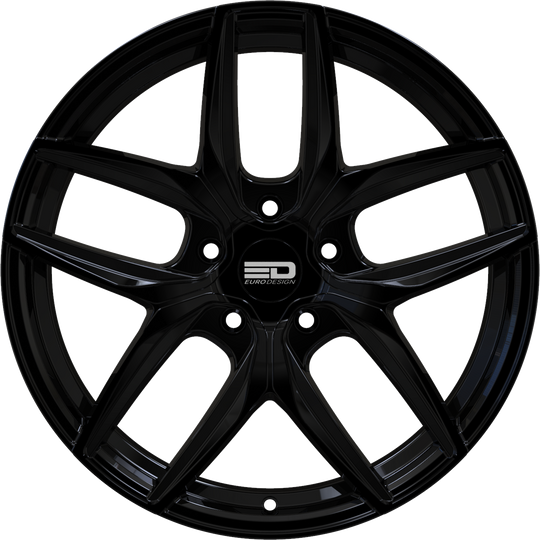 F2295F40667GB - Euro Design Forza 22X9.5 5X112 ET 40MM Gloss Black - Euro Design Wheels Canada