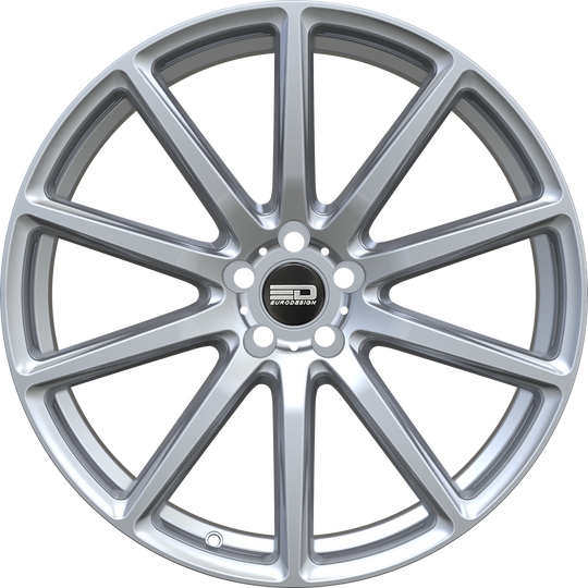 LEG1880D4267HS - Euro Design Legend 18X8 5X108 ET 42MM Hyper Silver - Euro Design Wheels Canada