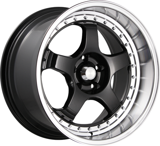 SS98514225 - Konig Ssm 18X9 5X114.3 ET 22MM Gloss Black With Machined Lip - Konig Wheels Canada