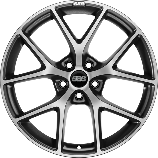 SR025VGPK - BBS SR 17X7.5 5X100 ET 48MM Volcano Grey With Diamond Cut Face and Protective Clear Coat - BBS Wheels Canada