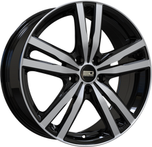 Charger l'image dans la galerie, OTT1560EFS4B3567GBP - Euro Design Ottano - EFS 15X6 4X114.3 / 4X100 35mm Gloss Black Polished - Euro Design Wheels Canada