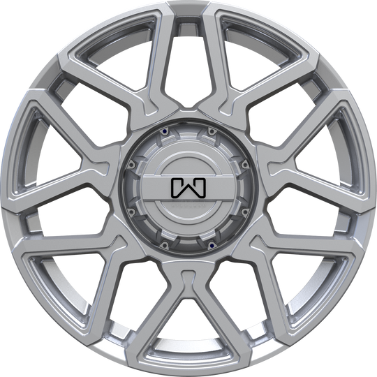 C2085639351587S - Wildland Cyclone 20X8.5 6X135 / 6X139.7 15mm Silver - Wildland Wheels Canada