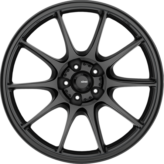 DK97510405 - Konig Dekagram 17X9 5X100 ET 40MM Semi Matte Black - Konig Wheels Canada