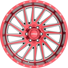 Load image into Gallery viewer, K20221263539N44RM - Krank Offroad Coil 22X12 6X135 / 6X139.7 -44mm Red Clear - Krank Offroad Wheels Canada