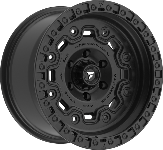 FT100-18905150P18SB - Fittipaldi Offroad FT100SB 18X9 5X150 ET 18MM Satin Black - Fittipaldi Offroad Wheels Canada