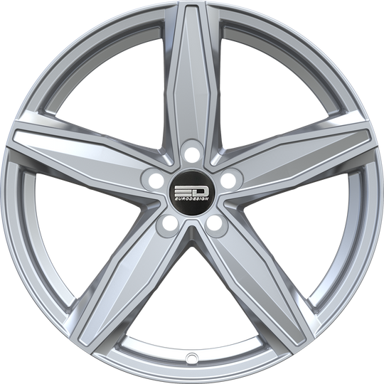 BER1670D4063S - Euro Design Berlin 16X7 5X108 ET 40MM Silver - Euro Design Wheels Canada