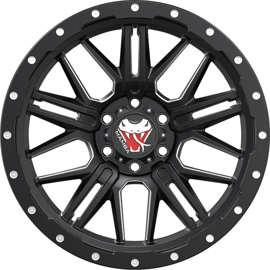 M25895012G - Mamba M25 18X9 5X150 ET 12MM Matte Grey With Black Lip Edge - Mamba Wheels Canada