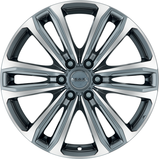 F8080AF6QM45ZN4 - MAK Safari6 18X8 6X114.3 ET 45MM Gunmetal With Mirror Face - MAK Wheels Canada