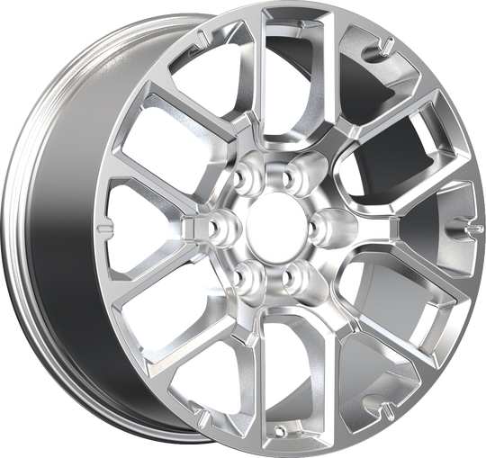 RW150021 - YKW Replicas GR1 20X9 6X139.7 ET 28MM Chrome - YKW Replicas Wheels Canada