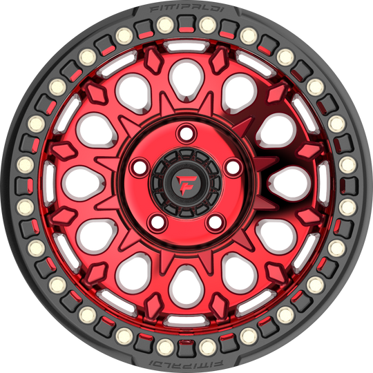 FB153-20108170N38R - Fittipaldi Offroad FB153R 20X10 8X170 ET -38MM Gloss Red With Red Tint Machined Face and Gloss Black Ring - Fittipaldi Offroad Wheels Canada