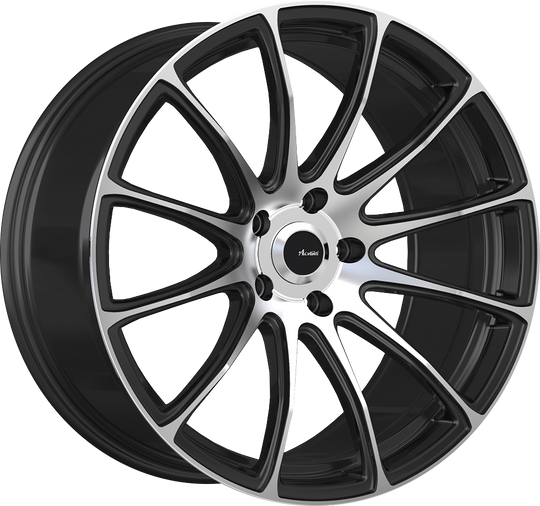 SV9A512455 - Advanti Svelto 19X8.5 5X112 ET 45MM Matte Black With Machined Face - Advanti Wheels Canada